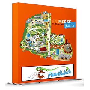 >Wegleitsystem - Messewand (je 350 Euro)