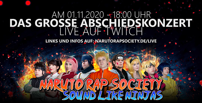 Naruto Rap Society - Konzert Live Stream am 01.11.2020 auf Twitch