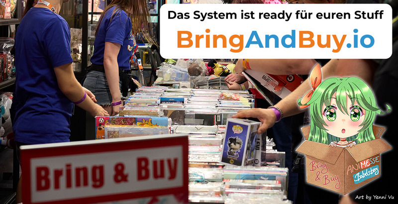 BringAndBuy.io ist bereit für eure Artikel auf der Anime Messe Babelsberg 2026!