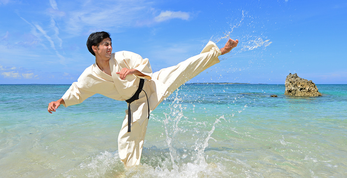 Karate in Okinawa with Schichima
